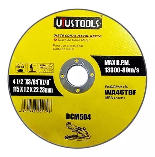 1 PAQUETE DISCO DE METAL N-4